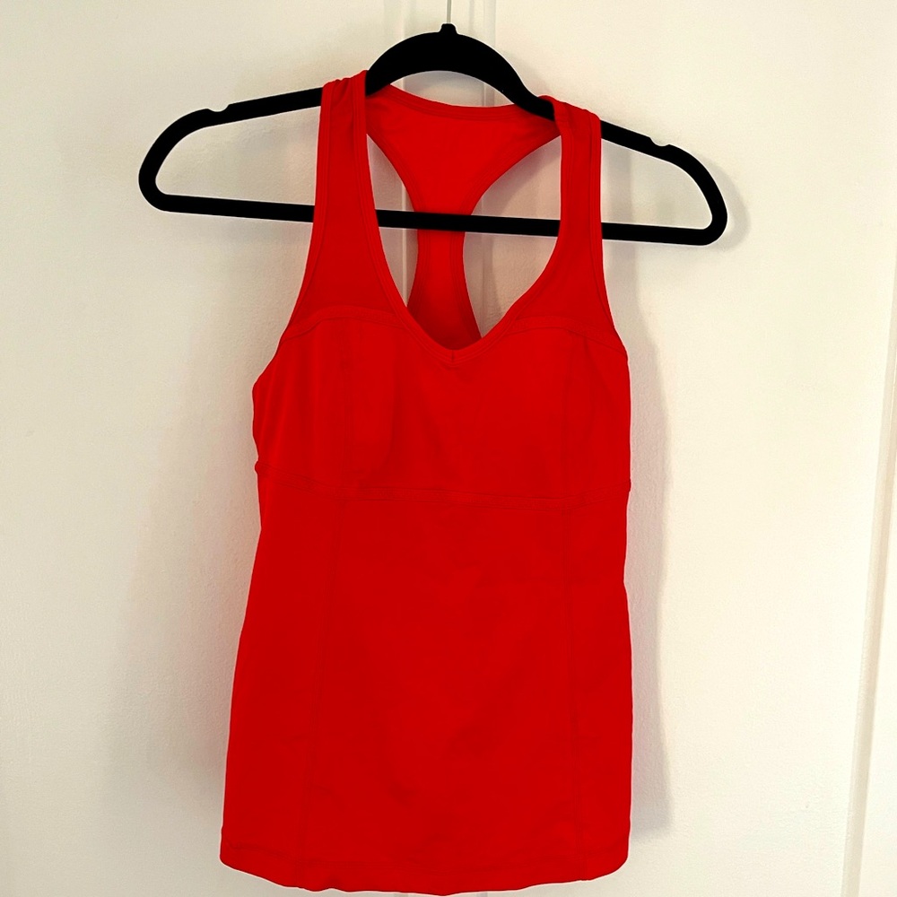Lululemon workout tank red size medium
